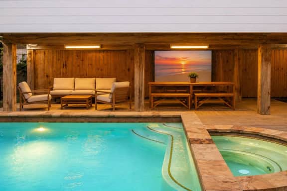 Pool & Hot Tub - Walk to Beach - Movie Patio - Image 2